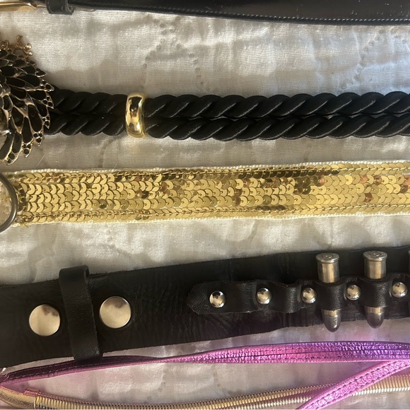 Stylish Women\'s Belt Collection - Black, Gold, Silver, Brown